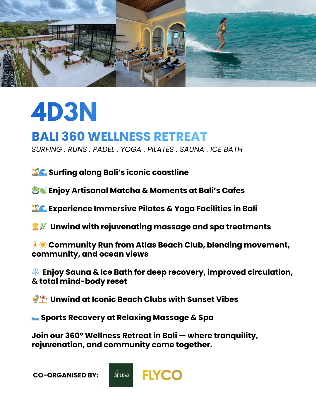 ⛱️ 🌊 Labour Day Weekend Getaway: 4D3N Bali 360 Wellness Retreat