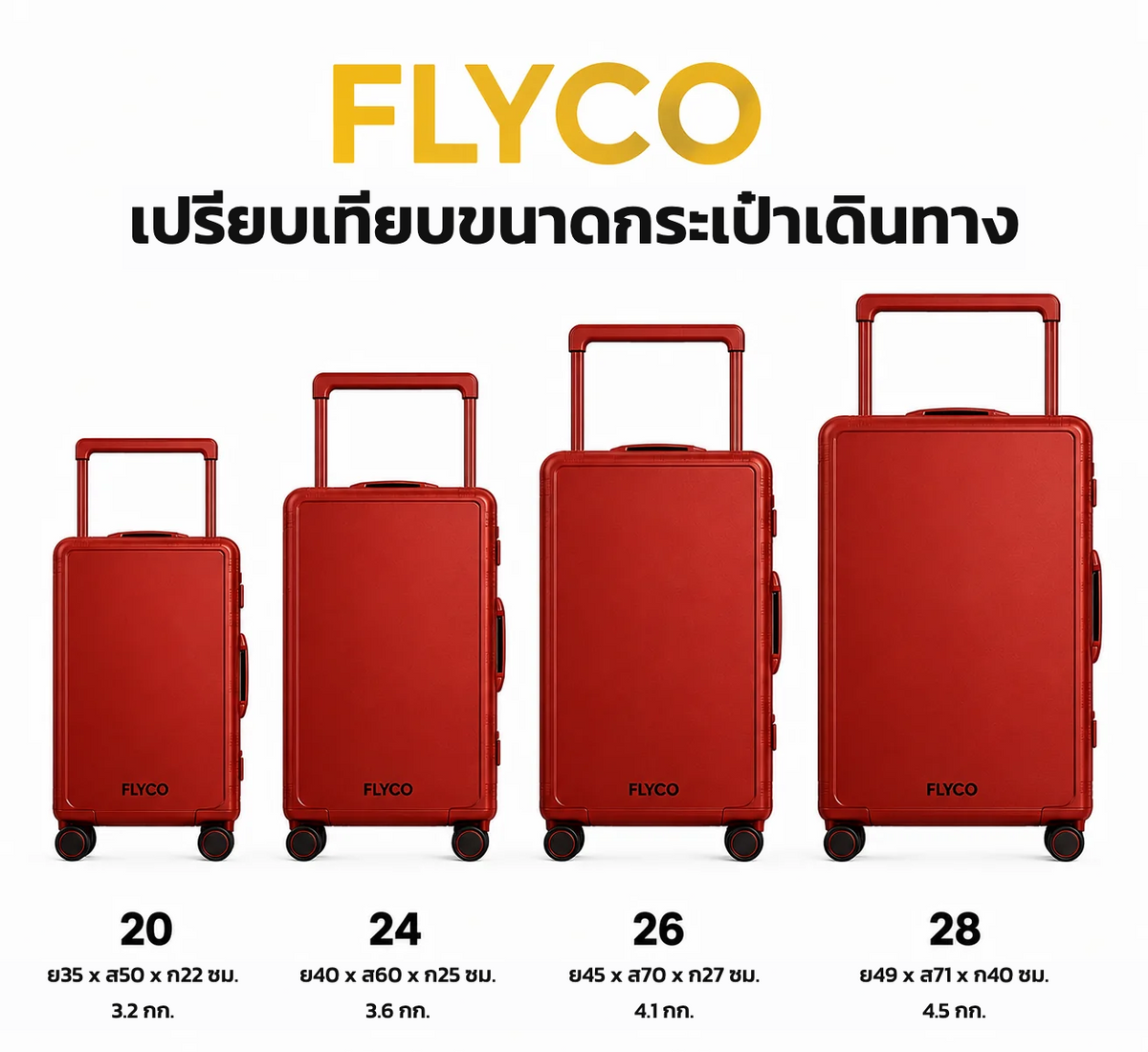 FLYCO White Pet Series personalised luggage Singapore