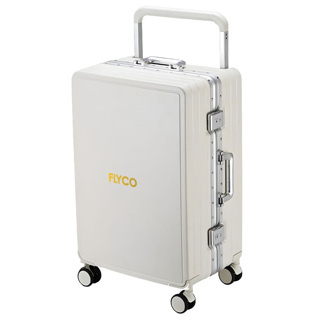 FLYCO White White Originals personalised luggage Singapore