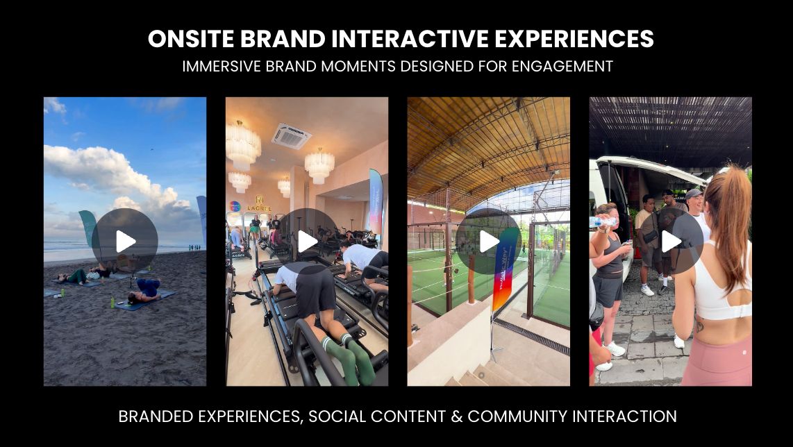 Onsite brand interactive experiences