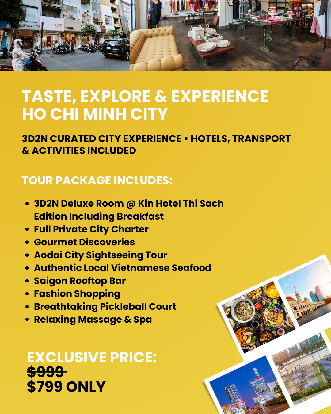 3D2N All-In Curated Ho Chi Minh City Experience [Flexi/Self-Travel]