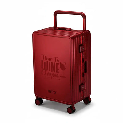 FLYCO Red Quote Series Personalised Polycarbonate Luggage Singapore — Custom Quote Design