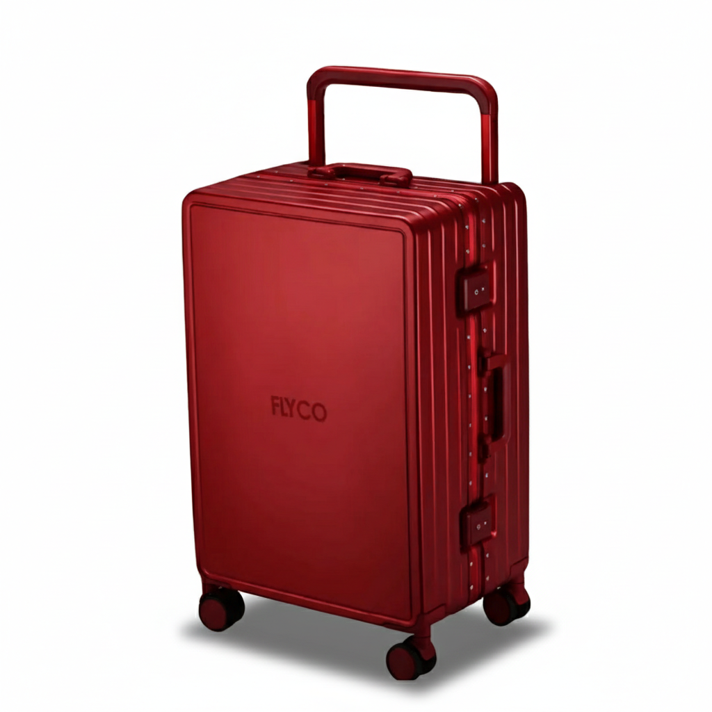 FLYCO Red Original Series Personalised Polycarbonate Luggage Singapore