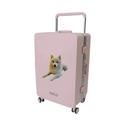FLYCO Pink Pink Pet Series personalised luggage Singapore
