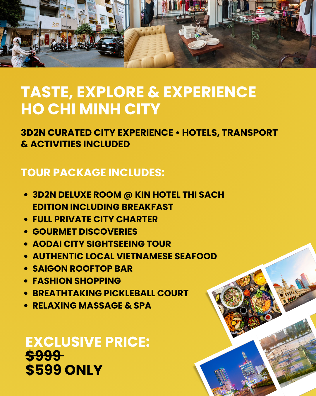 🏓 3H2M PICKLEBALL RETREAT TO HO CHI MINH CITY - EARLY BIRD