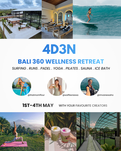 ⛱️ 🌊 Labour Day Weekend Getaway: 4D3N Bali 360 Wellness Retreat