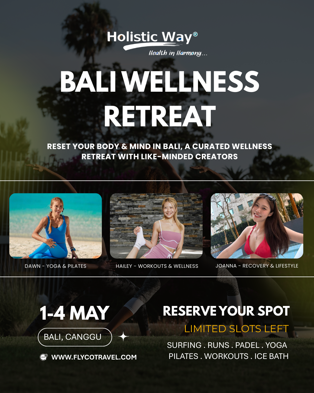 ⛱️ 🌊 Labour Day Weekend Getaway: 4D3N Bali 360 Wellness Retreat [Closed]
