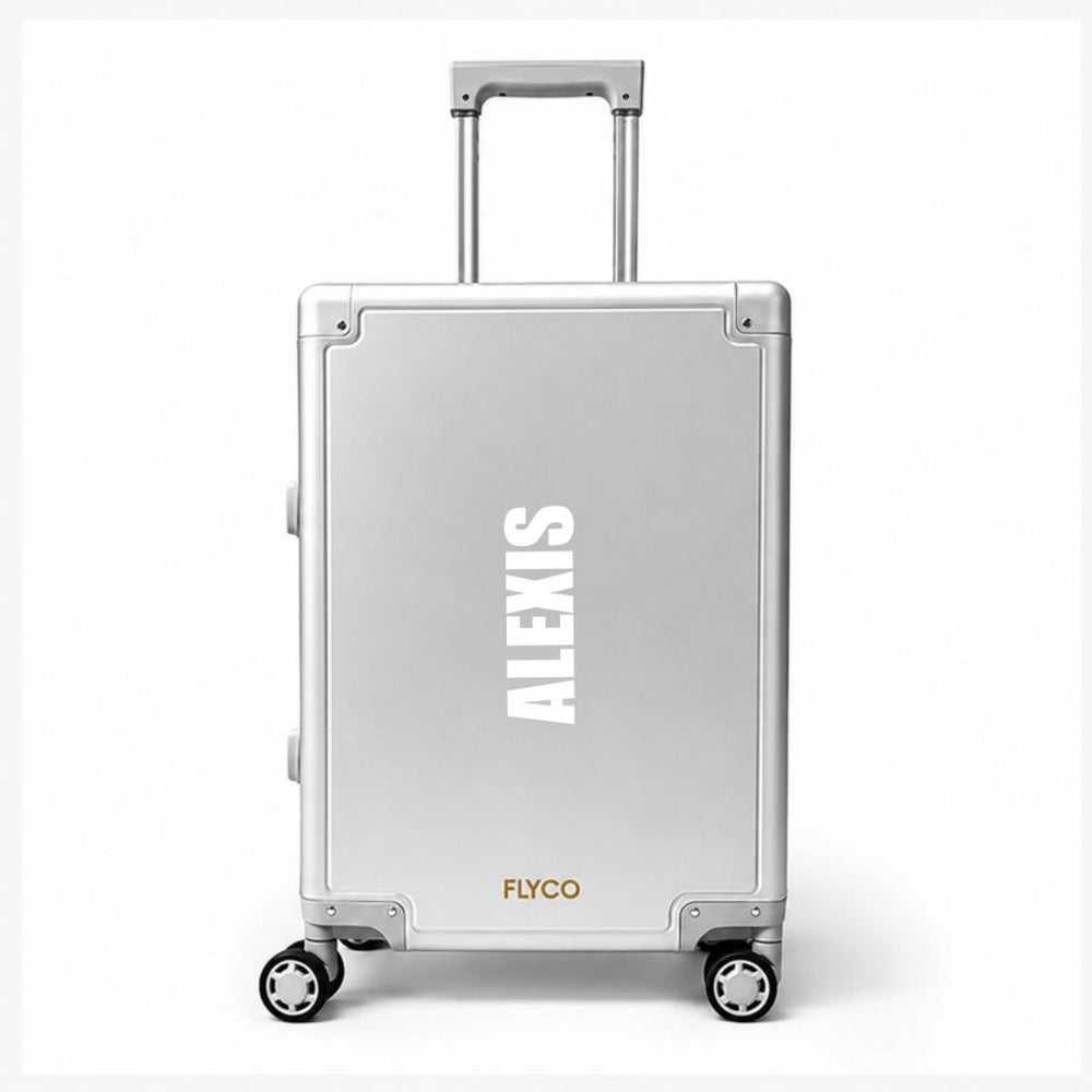 FLYCO Aluminium Name Series personalised luggage Singapore