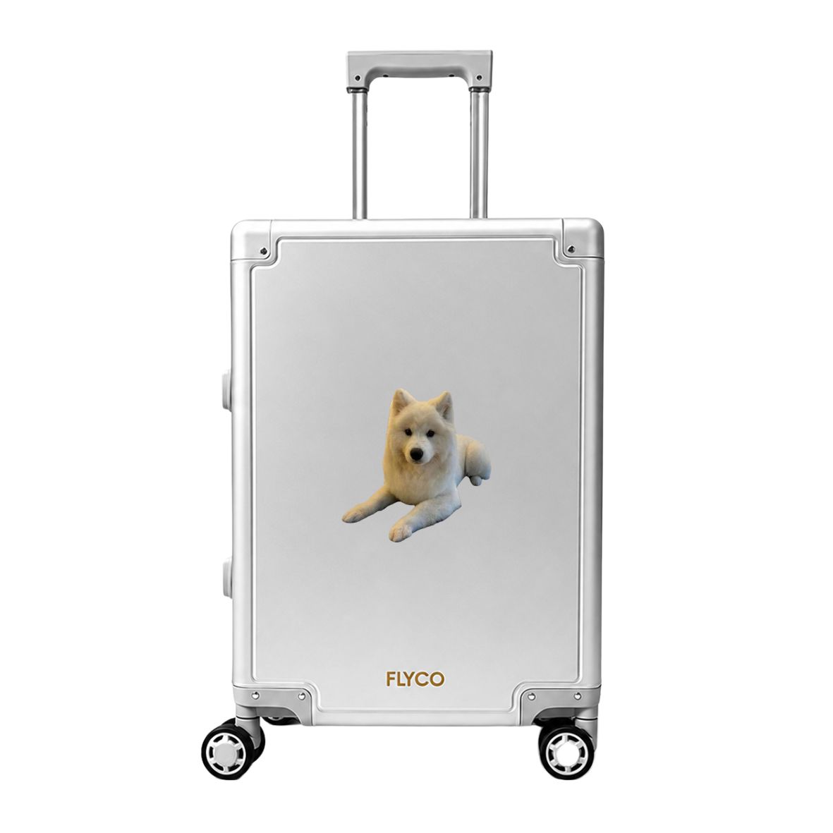 FLYCO Aluminium Pet Series personalised luggage Singapore