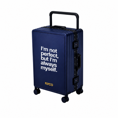 FLYCO Blue Blue Quote Series personalised luggage Singapore