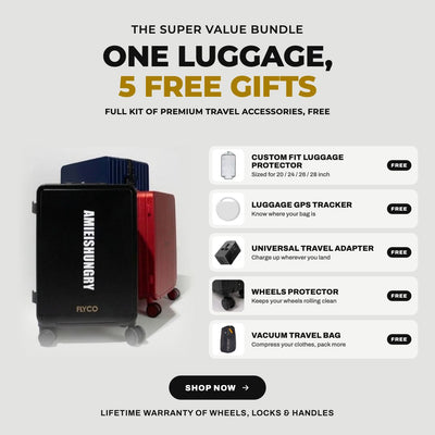 One luggage, 5 free gifts - The Super Value Bundle