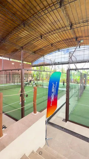 Branded padel court activation