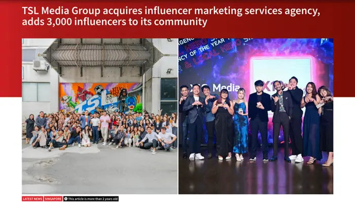 Coverage of the X10 Media acquisition by The Smart Local Media Group
