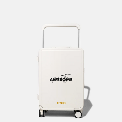 White Personalised Quote Series luggage – Pretty Awesome